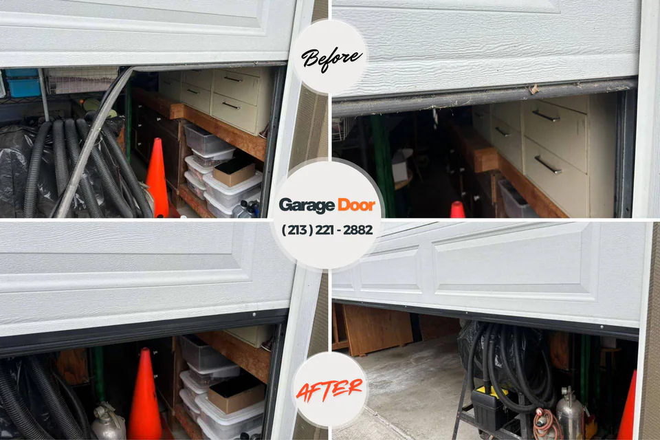 Before and after: Garage Door Installation & Replacement Asbury, IA